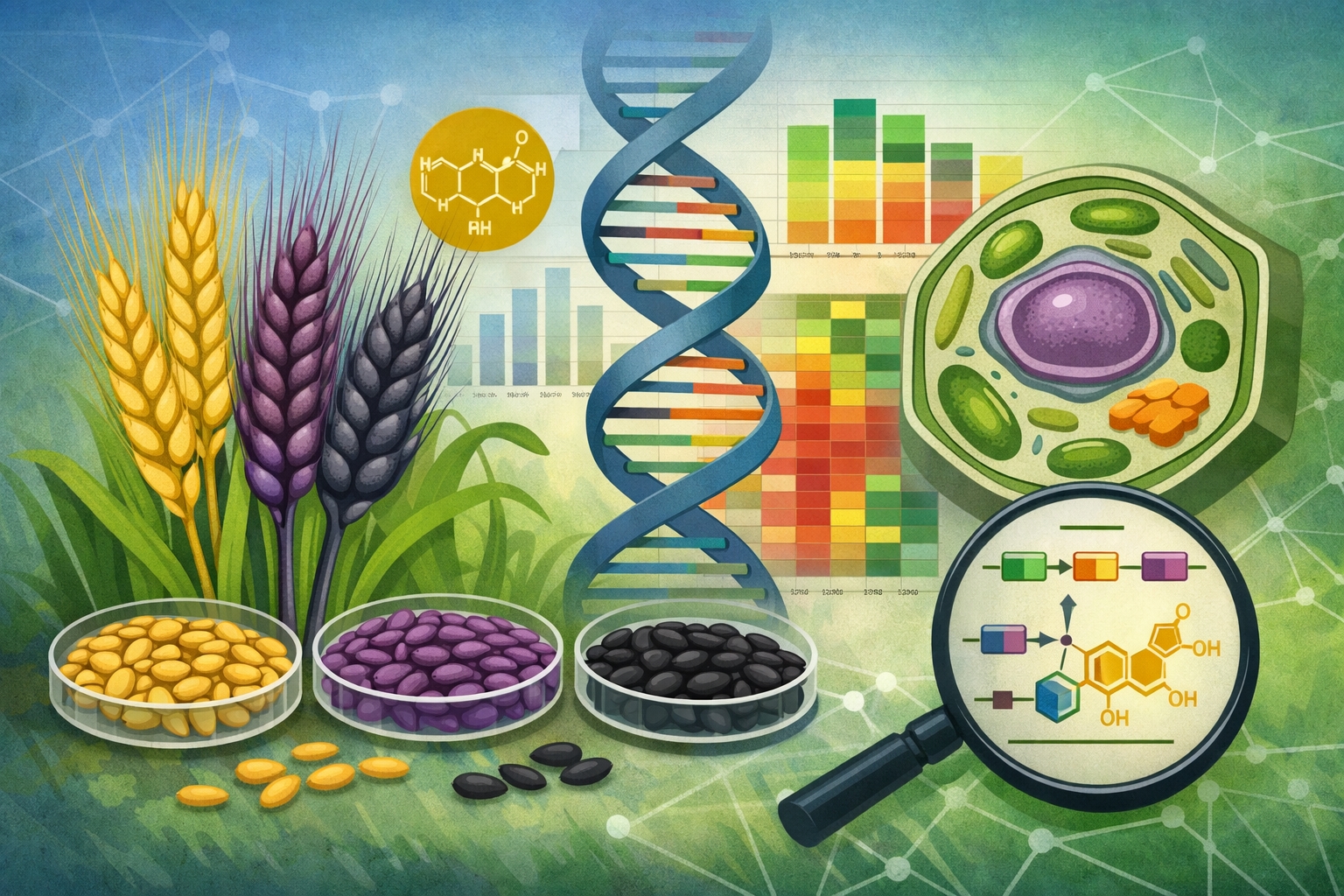 Purple barley showed higher quercetin-related gene expression