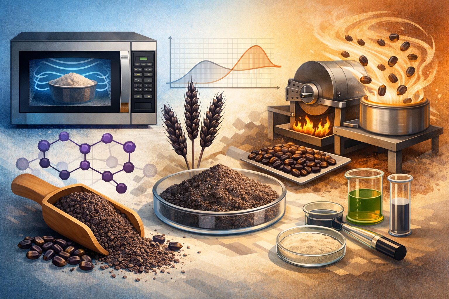 Thermal treatments changed black wheat flour properties and digestibility