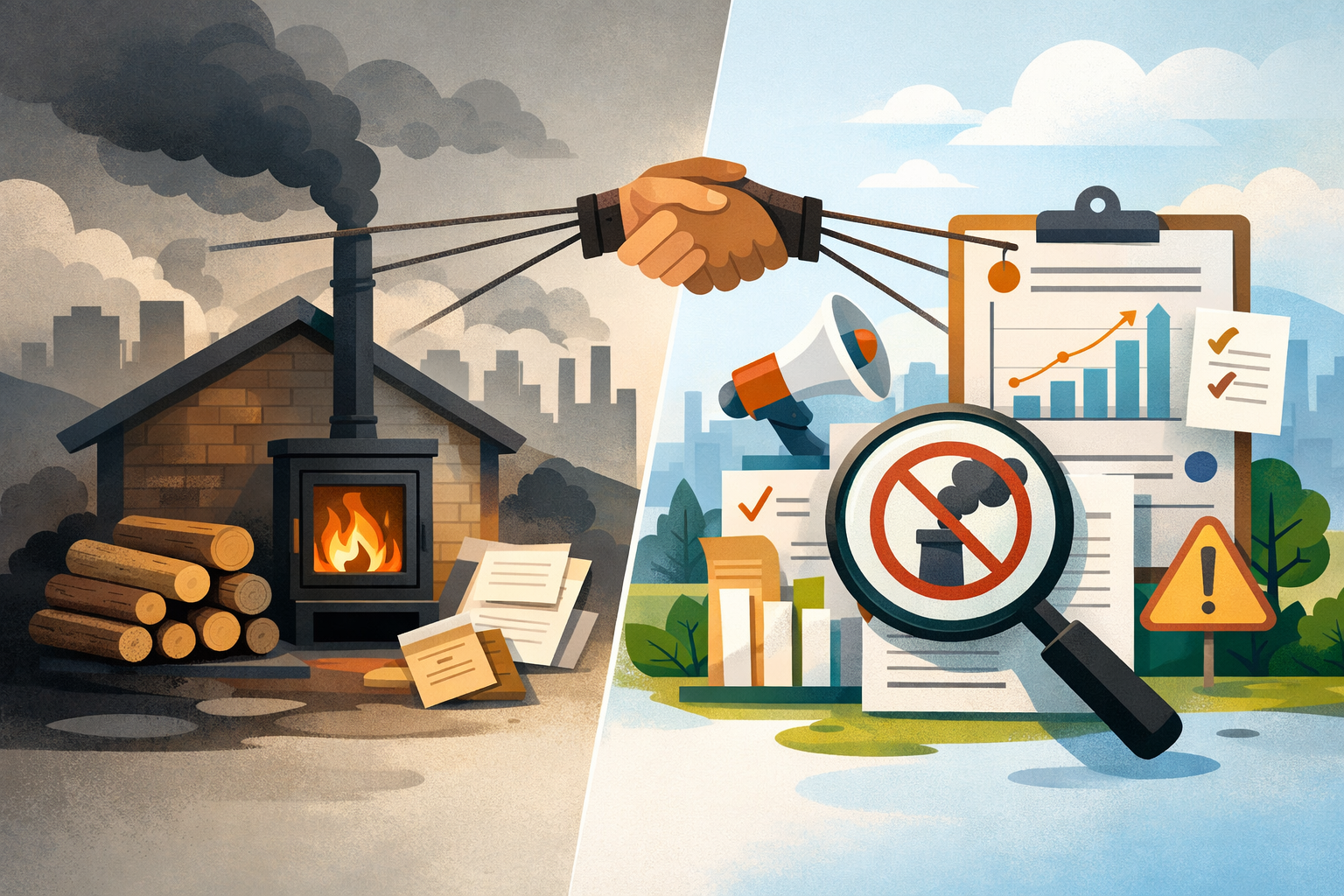 Industry pressure targeted clean air campaigns on wood burning