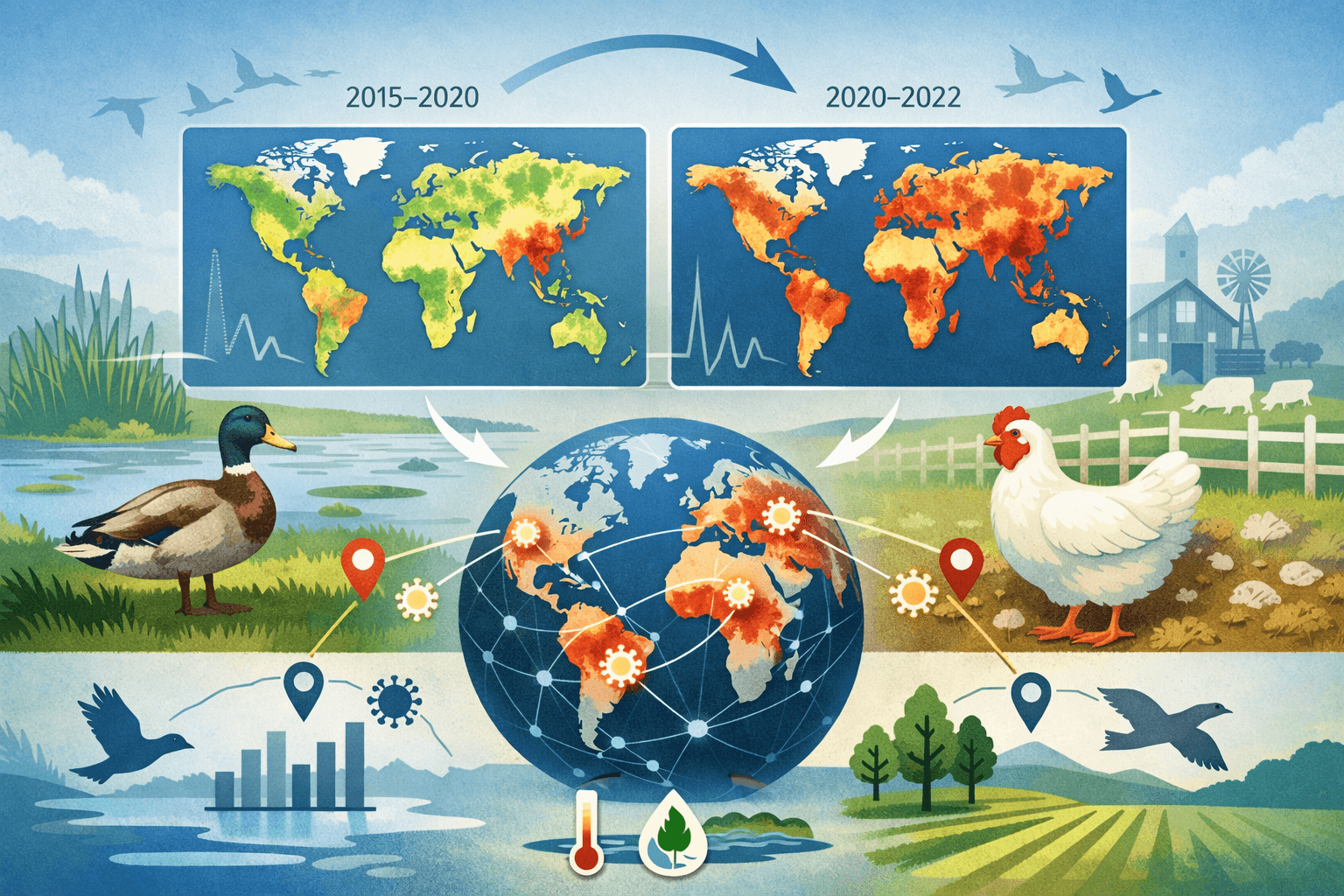 H5N1 risk expanded across regions after 2020